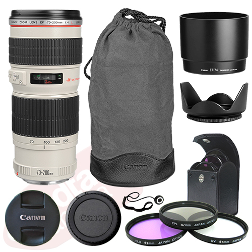 Canon EF 70200mm f/4L USM Zoom Telephoto Lens + Accessory Kit eBay
