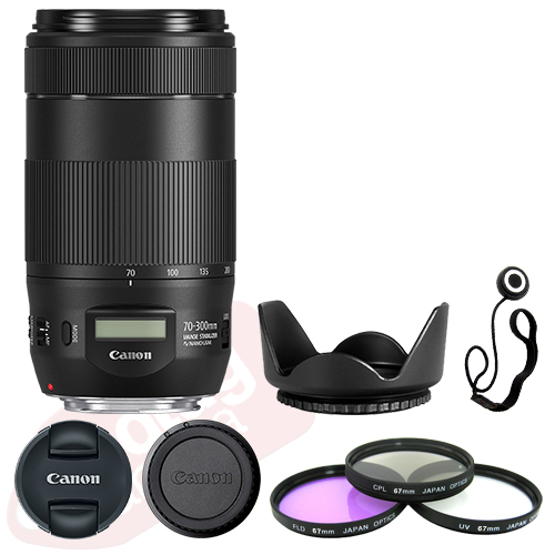 Canon EF 70-300mm f/4-5.6 IS II USM Lens + Deluxe Accessory Kit