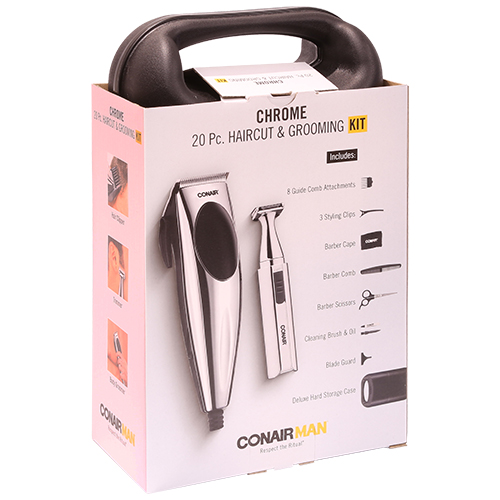 CONAIR 20 pc Kit Home Hair Haircutting Clipper Set Detail Trimmer