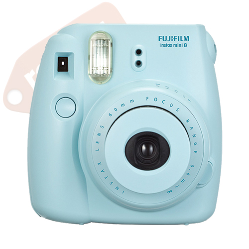 Fuji Instax Mini 8 Fujifilm Instant Film Camera Blue + 20 Sheets 