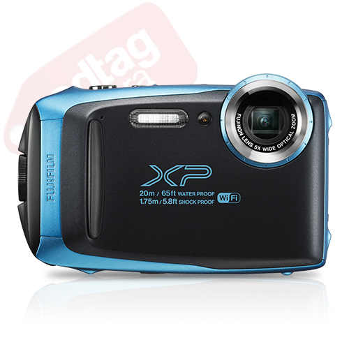 Fujifilm FinePix XP130 16.4MP Digital Camera Sky Blue Full-HD Wi-Fi Bluetooth
