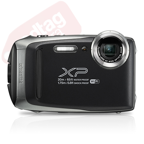 Fujifilm FinePix XP135 16.4MP Digital Camera Dark Silver Full-HD Wi-Fi Bluetooth