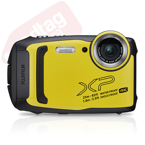 Fujifilm FinePix XP140 16.4MP 4K Digital Camera Yellow Wi-Fi Bluetooth