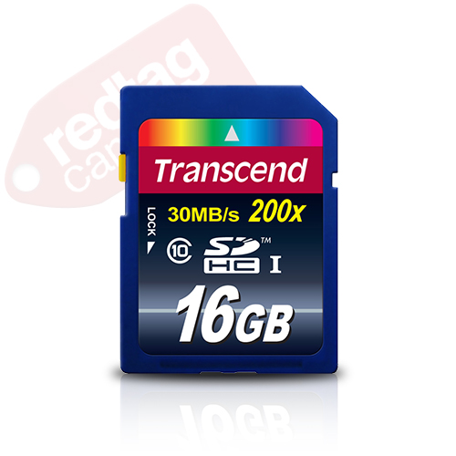 Transcend 16GB SDHC Class 10 Memory Card 