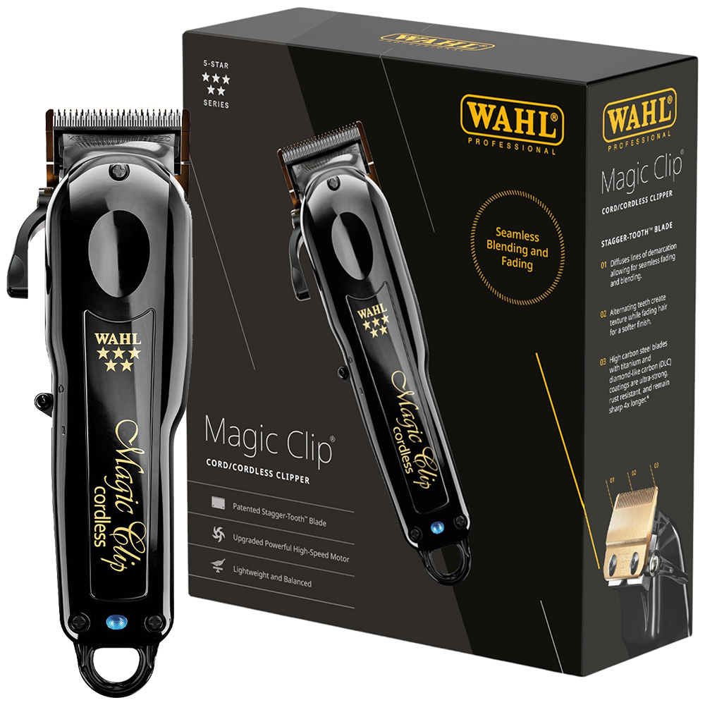 WAHL MagicClip Clipper&Detailer ブラック@,~@ Wahl Professional Cordless Magic Clip Clipper & Detailer